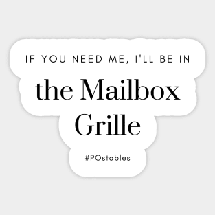 #POstables - I'll Be in the Mailbox Grille Sticker